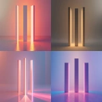 **three vertical 3D bars, different heights, minimalist design, smooth surfaces, soft glow effect, abstract signal or trust pulse concept, fintech-inspired, clean light background, no interface, balanced shadows and lighting, 16:9, 4k --ar 16:9 --v 6.0 --raw** - <@1321055388543483937> (fast)