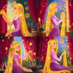 **<https://s.mj.run/XXLD6CnEfo0> Disney fan art, Rapunzel in her tower, gently touching the painted sun symbol on the wall (icon of the lost princess), long golden hair with flowers, wearing her classic purple dress, looking serene, soft clean background, red velvet curtains, brushes and books nearby, elegant cartoon style, flat colors, no gradients, no textures, no painterly style, clean line art, digital illustration look, professional modern Disney style, to @hikanart --v 7.0 --ar 1:1 --p 6f6xtw4 --raw** - <@1338496041460174871> (relaxed)
-# Create, explore, and organize on [midjourney.com](<https://midjourney.com/imagine?from_discord=1>)