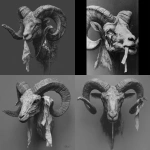 **Greyscale, hyper realism, gothic horror inspired, ram head, tissue dangling from the horns, dynamic position,** - <@1116424656908464158> (fast)
-# Create, explore, and organize on [midjourney.com](<https://midjourney.com/imagine?from_discord=1>)