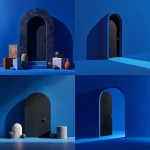 **a staged still life of a black arc door facing left on a cobalt blue seamless background** - <@1392132639363694703> (fast)
-# Create, explore, and organize on [midjourney.com](<https://midjourney.com/imagine?from_discord=1>)