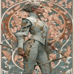 **in the style of James Jean and Alphonse Mucha, the Rosicrucian centaur mystic, dynamic pose, fighting stance, objet d'art backdrop, 8k, UHD butterfly dreams butterfly dreams butterfly dreams --ar 2:3 --s 250 --v 7.0** - Image #4 <@974789918188535848>
