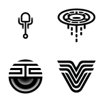 **minimal, vector logo, black lines, white background. void, drain, loss --s 200 --c 10 --v 7.0** - <@277223286423945226> (fast)