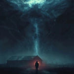 **world of horrific dreams / taut thriller / B-movie / geomagnetic storm / mind-bending blend of horror and gripping science fiction adventure / noir classic / primal / raw / stunning / unforgettable / homesteader / nightmare fuel / industrial dyad glitch --no women, girls, females, borders, collages, frames, split screens** - Image #3 <@1080572898269466724>