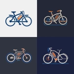 **<https://s.mj.run/SCXBlEVxIew> use this image to create a Vector logo, electric bike frame with rectangular battery pack integrated into frame triangle, orange battery level bars inside frame, blue outline, minimalist design --v 6.0 --raw** - <@683160124378054680> (fast)