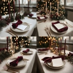 **<https://s.mj.run/szdxcsB2cP8> A white mockup card on a minimalist and elegant festive christmas table, warm light, fairy light bokeh, linen tablecloth, elegant and natural holiday aesthetic. red napkins. Red, deep green, beige color palette. Elegant Christmas --ar 4:3 --v 7.0** - <@1038768977310121984> (fast)