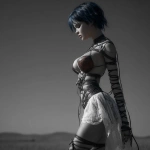 **<https://s.mj.run/SmdTqbNaa3w> she is walking on gladiator heels** - Image #1 <@450898678975168513>