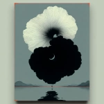 **Minimalist fluvioglacial vortex, monochrome, back and white line drawing, single line --p okeqhri** - Image #2 <@1015631618645438535>