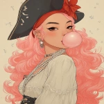 **bubblegum brigantine --ar 4:5 --sref 2270098120 2786818499 337954854 742412171 --p ht8lvr3** - Image #2 <@948741381743083580>