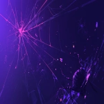 **minimal flat illustration, faint glowing purple spiderweb barely visible in the blackness, shadowy black spider crawling in the corner, eerie and mysterious vibe, mostly black with slight purple glow, clean minimal composition, loop animation friendly --niji 6 --ar 16:9** - Image #1 <@257221362568003584>