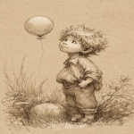 **children's book illustration, graphite pencils on sepia paper, pencil strokes, high quality, 32k, high resolution, ultra-high definition, high detail level --ar 35:53 --raw** - Image #1 <@1135636698060038216>