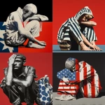 **<https://s.mj.run/mUFCS9HsoQk> <https://s.mj.run/-vzUBdTOmR8> graphic ad, very sad 4th of july, cosmography typography, unhoused, by meredith frampton, norman rockwell, Andrei Kovalev --p s7fydcn z2u7w6o 3rrdkaz --q 2 --raw --ar 9:11 --v 7.0 --sref <https://s.mj.run/VKhjhPhDCJY> <https://s.mj.run/NYhPZbV9XA0> --c 50 --s 50 --iw .50 --exp 50** - <@1059292469474373672> (relaxed, stealth)