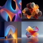 **abstract 3d shapes Glowing --v 7.0** - <@698304093076193312> (fast)