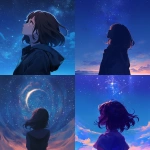 **a girl from the neck up from behind looking up at a beautiful detailed night sky with stars shining --niji 6** - <@656961830371196938> (fast)
-# Create, explore, and organize on [midjourney.com](<https://midjourney.com/imagine?from_discord=1>)