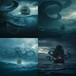 **kraken attacking a sailboat in the sea with tentacles, hdr, dark theme --ar 4:7** - <@585362301041770519> (fast)
-# Create, explore, and organize on [midjourney.com](<https://midjourney.com/imagine?from_discord=1>)