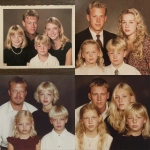 **photo circa early 2000s, family portrait, happy dad and mom are late 40s, happy two blonde girls are early teens, sad blonde boy is 10, the boy has a black eye** - <@1014234226171858944> (fast)
-# Create, explore, and organize on [midjourney.com](<https://midjourney.com/imagine?from_discord=1>)