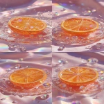 **a highly detailed crystal orange art piece, shaped like a sliced orange made entirely of translucent gemstone, iridescent rainbow reflections, sparkling diamond-like textures, placed on a clear glass plate, surrounded by crystal droplets, soft pastel lighting, dreamy glossy aesthetic, hyper realistic photography, fantasy luxury concept --ar 9:16** - Variations (Strong) by <@1240240057374478349> (fast)