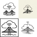 **simple line art icon of cloud with wireless connection, san francisco bridge below it --ar 53:59** - <@1169479941855920229> (fast)
-# Create, explore, and organize on [midjourney.com](<https://midjourney.com/imagine?from_discord=1>)