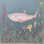 **a shark swimming in a sea of brassica --p ct69lrl qkb8f3d --ar 3:2 --v 7.0 --sref 4123 2379 2423 --no text signature --c 4** - Image #3 <@820503377821564929>