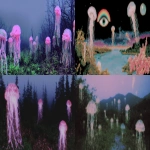**scyphozoa jellies in the mangrove grave --p 49uga4d my4vuca --v 7.0 --ar 2:1** - <@820503377821564929> (relaxed)