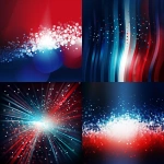 **patriotic, red, white, blue background. abstract. vector. isolated background. shiny --v 5.0** - <@544365320228306984> (fast)