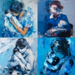 **I want a blue abstract painting in the style of Tracey Emin, depicting a mother holding her newborn baby. The mother looks sad, as if she is about to leave her son, but her features are not visible. super abstract --s 50** - <@1100105063424340008> (fast)
-# Create, explore, and organize on [midjourney.com](<https://midjourney.com/imagine?from_discord=1>)