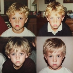 **photo circa early 2000s, close up of a blonde boy in a family photo, he looks sad and has a black eye** - <@1014234226171858944> (fast)
-# Create, explore, and organize on [midjourney.com](<https://midjourney.com/imagine?from_discord=1>)