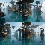 **floating ocean colony for native human, inspired by mangroove structure, high tech and futuristic --ar 16:9 --v 7.0** - Variations (Strong) by <@959777835499798548> (fast)
-# Create, explore, and organize on [midjourney.com](<https://midjourney.com/imagine?from_discord=1>)