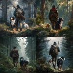 **Hunter from the side with a gun in the back walking in the Forest with a bernese mountain Dog and a labrador** - <@1325891301107040336> (fast)
-# Create, explore, and organize on [midjourney.com](<https://midjourney.com/imagine?from_discord=1>)