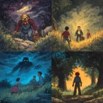 **The Applebobbler, scary children's book illustration, goosebumps cover art, --v 7.0 --p gdfa9ky** - <@454052210859573268> (fast)