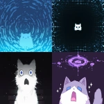 **Silly cat makes a silly face at accretion disk --ar 3:2 --profile fn9opxx u22owga 2z3eyk3 ro2ke7q y9a56jc --niji 6** - <@937851746712186921> (relaxed)