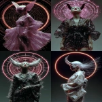 **the horned black winged lavender kimono queen spinning around the stars of light, she might be the one i take tonight --ar 2:3 --sref 2538114577 1717166573 --p ajjw9qi --sv 4 --s 666 --v 7.0** - <@788265797444173834> (fast)