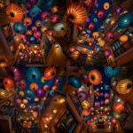 **surreal hoi an lanterns, epic angle looking up** - Variations (Strong) by <@1178742734534758402> (fast)