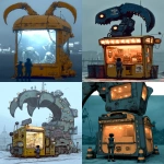 **<https://s.mj.run/c3HcVbEyS6M> a battleangel in a futuristic scientific city standing at a corner in front of a monstrous oversized biomechanical claw machine with an huge clamp inside. illuminated, in the night --v 7.0 --ar 3:4 --s 750 --c 50** - <@1065590027356213338> (relaxed)