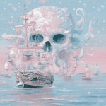 **😈🦑⚓️🌊🐙🏴 ☠️🦑⛵️ --sref 6035664444 --sw 1000 --exp 100 --stylize 1000 --ar 4:5 --q 4** - Image #4 <@948741381743083580>