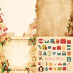 **Ultra high-resolution 3:2 horizontal Christmas textile flat design, parchment beige background with vintage texture, border designed with collage of Christmas postage stamps, envelopes, wax seals, holly sprigs, and mistletoe, central area left clean with faint snowflake shadow pattern, nostalgic holiday correspondence theme, ultra-clear, noiseless, print-ready --chaos 10 --ar 4:3 --raw --niji 6** - <@1211866223701401620> (fast, stealth)
-# Create, explore, and organize on [midjourney.com](<https://midjourney.com/imagine?from_discord=1>)
