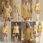 **Create a high-quality, full-body portrait inspired by the uploaded image, transforming the person in the photo into Cher Horowitz from the 1995 movie Clueless. Maintain the same facial features, hairstyle, and pose from the reference image, but style the outfit and background to match Cher’s iconic yellow plaid ensemble. Details to include: • Outfit: Bright yellow plaid blazer and pleated mini skirt set, paired with a white sweater or top underneath. Add knee-high white socks and fashionable Mary Jane heels. • Accessories: A 90s-style mini handbag or clutch, simple gold jewelry, and subtle makeup with glossy pink lips. • Hair: Sleek, voluminous blonde hair styled straight and slightly flipped at the ends (match tone and texture to user’s own hair from the reference photo). • Expression and Pose: Confident and playful, embodying Cher’s signature sass and charm slight smile or smirk. • Background: A modern high school hallway or Beverly Hills backdrop with warm lighting, evoking a nostalgic 90s teen movie aesthetic. • Style: Realistic photo style with soft cinematic lighting, polished texture, and fashion-magazine quality. • Mood: Fun, stylish, and iconic clearly capturing the "as if!" attitude of Cher Horowitz. --s 250** - <@903074729987026985> (fast)