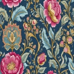 **floral belle epoque gold, red and green embroidery on blue silk --ar 3:2 --tile --profile 6pi7t25 --v 7.0** - Image #1 <@1135636698060038216>