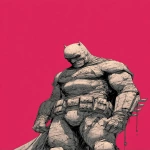 **Monochronolith batman wears time-traveling costume made of stone. Epic. Comic book cover. Full body. Low angle. Minimalistic. By Greg Capullo, by Frank Miller. --v 7.0 --c 5 --ar 2:3** - Image #2 <@1052958752749387917>