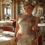 **ultra realistic, highly detailed summer luncheon dress worn by a beautiful young woman standing with a fancy restaurant behind her. HD --v 7.0 --ar 2:3** - Upscaled by <@1327691479602298971> (fast, stealth)
-# Create, explore, and organize on [midjourney.com](<https://midjourney.com/imagine?from_discord=1>)