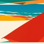 **Use elements from amber vittoria's work to create a picture of fire and the seaside. Simple style. No people. --ar 9:16 --sref <https://s.mj.run/9S8kIRa1QZU> --s 250 --niji 6** - Image #1 <@694018741897265194>