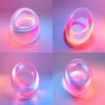 **abstract minimalist 3D torus loop, slightly twisted, smooth surface, clean lighting, one segment glowing or highlighted, fintech transaction flow metaphor, soft background gradient, centered composition, futuristic material, 16:9, 4k --ar 16:9 --v 6.0 --raw** - Variations (Strong) by <@1321055388543483937> (fast)