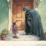 **Batman as a children's book illustration --ar 3:4 --v 7.0** - Upscaled by <@1071437900610293863> (fast)