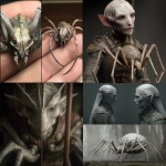 **elf head and uppder body. spider lower body.** - <@442905496559812618> (fast)