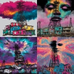 **techno graffiti --p jd7xn9k --ar 3:4** - Variations (Strong) by <@948741381743083580> (relaxed)