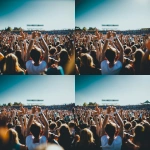 **wide angle sports crowd standing and cheering, shot from behind , day time, summer vibrant feeling, realism, Camera: DSLR - Canon EOS 5D Mark IV. Lens: Canon EF 24-70mm f/2.8L II USM** - Zoom Out by <@1252403463975866382> (fast)