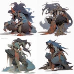 **Character Creature; nagssugtoqidian orogeny --niji 5 --style expressive --s 300** - Remix (Strong) by <@926596241574461530> (fast)