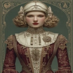 **Star Wars reimagined in the style of belle epoque --v 7.0 --ar 3:4 --s 750 --exp 40 --c 25** - Image #4 <@419578677106311168>