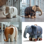 **elephant shaped travel suitcase, back space at the airport --v 7.0** - <@847871507090112512> (fast)
-# Create, explore, and organize on [midjourney.com](<https://midjourney.com/imagine?from_discord=1>)