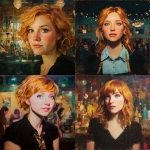 **a painted portait of a 30-year-old woman with strawberry blonde hair. She is smart and witty but naive. The background is of a club or bar.** - <@705576913632100503> (fast)
-# Create, explore, and organize on [midjourney.com](<https://midjourney.com/imagine?from_discord=1>)