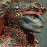 **<https://s.mj.run/wgb1wTwrrrs> in reptilian 80s hair band style --ar 3:4 --s 250 --v 7.0** - Image #3 <@1071135204846096475>